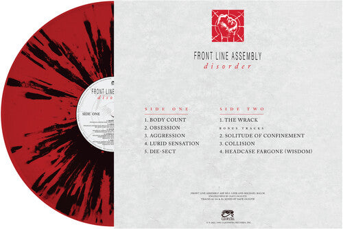 Front Line Assembly - Disorder (red & Black Splatter) (Vinyl) { vinyl }