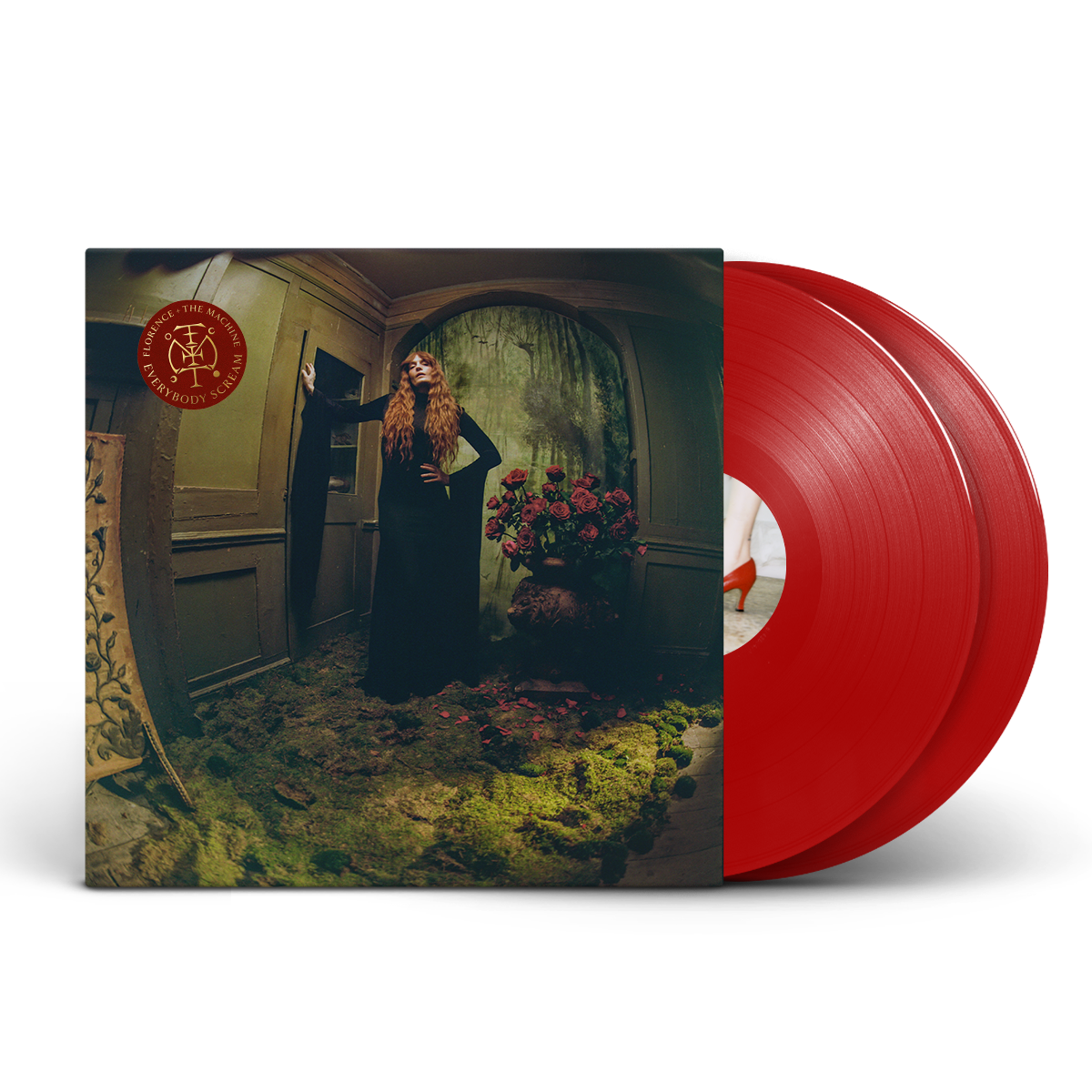 Florence + The Machine- Everybody Scream (Indie Exclusive Cover + Translucent Red Vinyl) (CORNER DAMAGED) { vinyl }