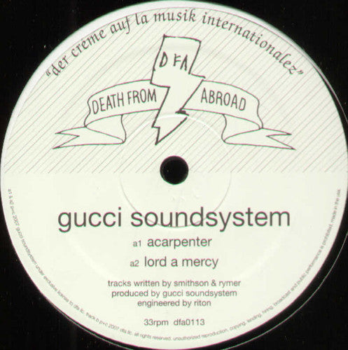 Gucci Soundsystem - Acarpenter (Vinyl) { vinyl }