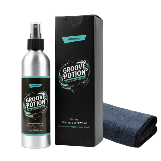 250mL Vinyl Record Cleaning Fluid + Microfiber Cloth