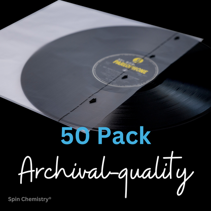[BUNDLE] 50 Pack 12" Audiophile Inner Sleeves + Complete Cleaning Kit