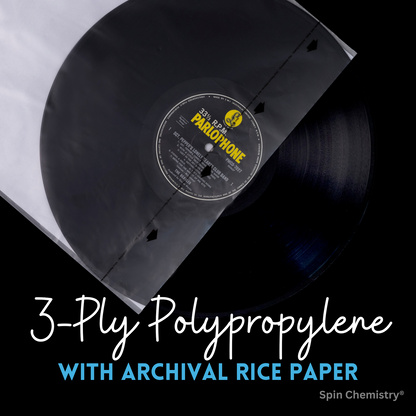 [BUNDLE] 50 Pack 12" Audiophile Inner Sleeves + Complete Cleaning Kit