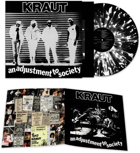 Kraut - An Adjustment To Society - Black/white Splatter (Vinyl) { vinyl }