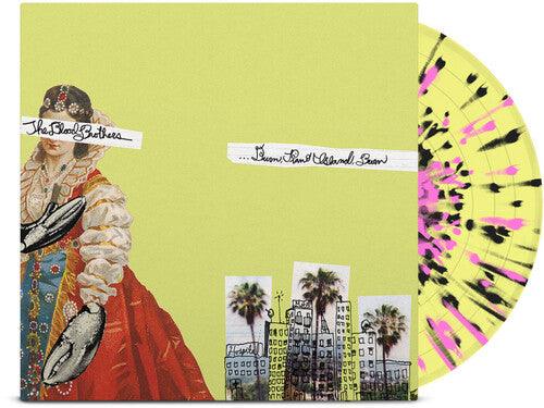 The Blood Brothers- Burn, Piano Island, Burn (Deluxe Ed.) Yellow w/Pink & Black Splatter { vinyl }