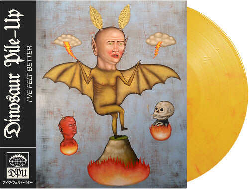 Dinosaur Pile-Up- I'Ve Felt Better - Yellow Flame Marble { vinyl }