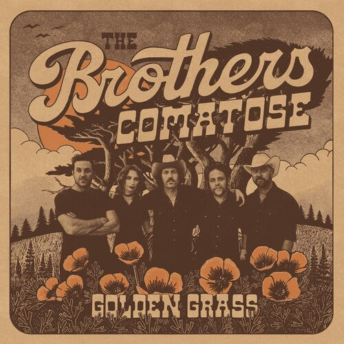 The Brothers Comatose- Golden Grass - Splattered Orange & Blue { vinyl }