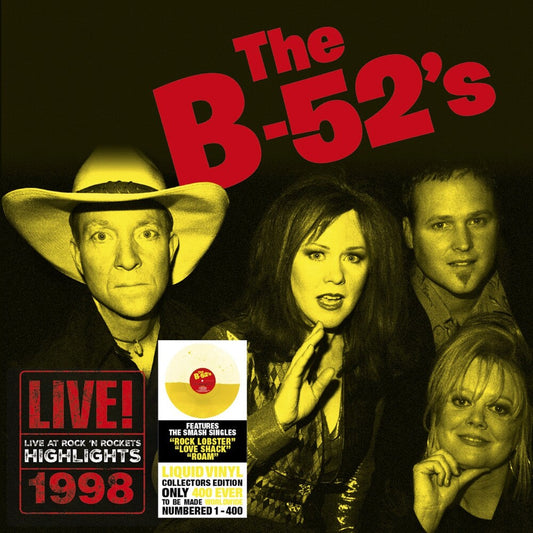 B-52's- Live At Rock 'n Rockets - Yellow Liquid Vinyl { vinyl }