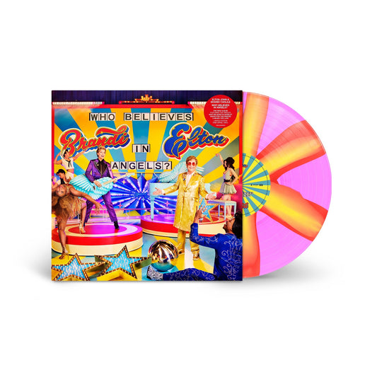 Elton John & Brandi Carlile- Who Believes in Angels? [Pink Spiral LP] (Indie Exclusive Vinyl) { vinyl }