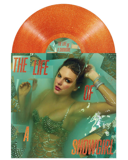 Taylor Swift- The Life of a Showgirl [Sweat and Vanilla Perfume Portofino Orange Glitter Vinyl] { vinyl }