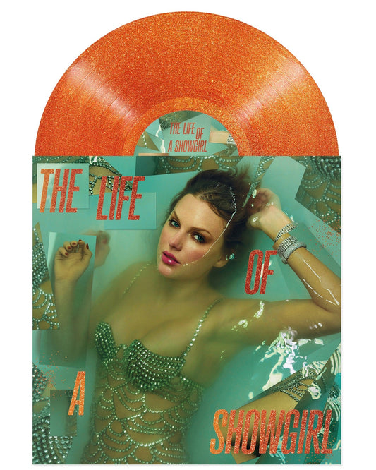 Taylor Swift- The Life of a Showgirl [Sweat and Vanilla Perfume Portofino Orange Glitter Vinyl] { vinyl }