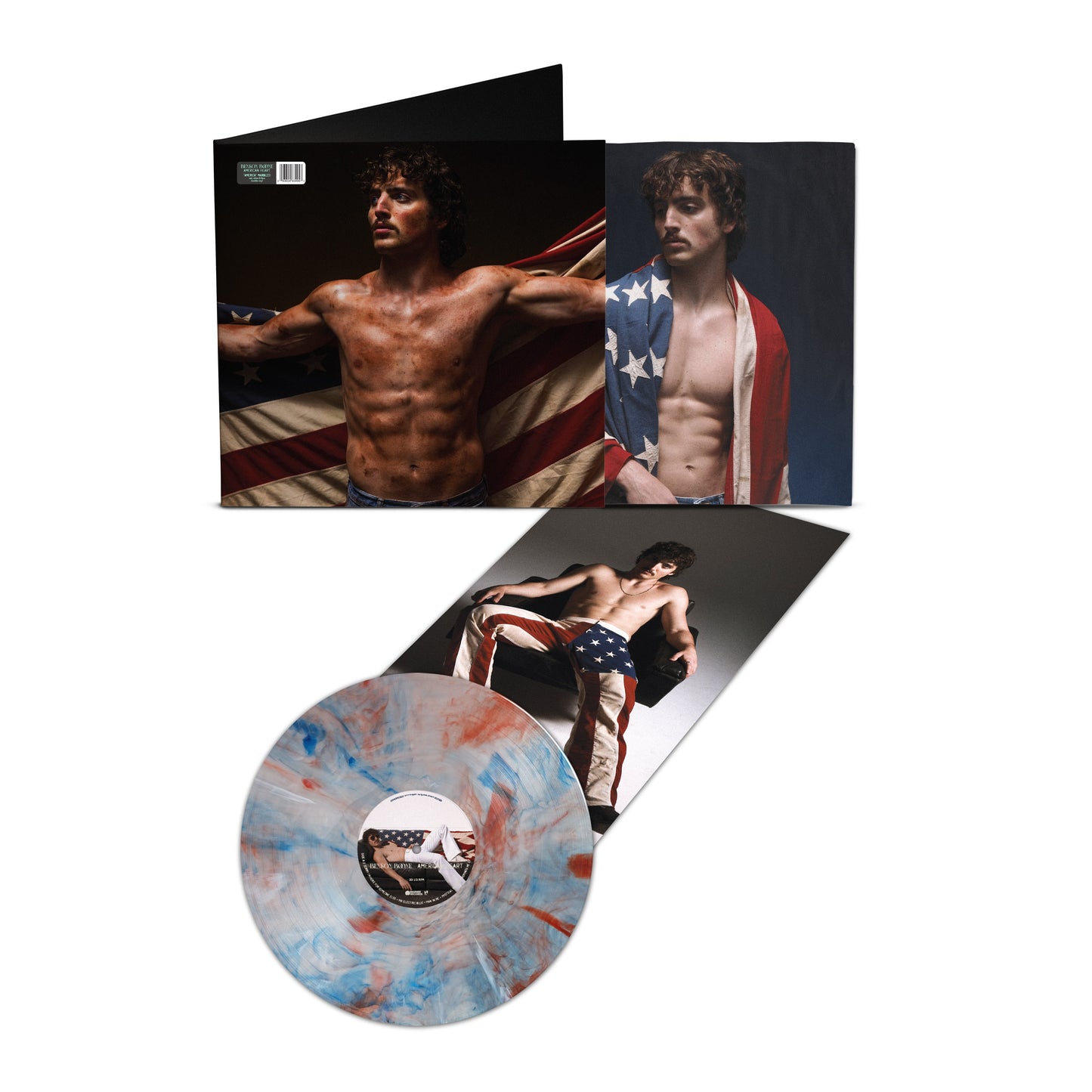 Benson Boone- American Heart (Red/White/Blue Marble Vinyl) { vinyl }