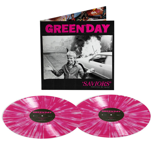 Green Day- Saviors (édition de luxe) (Hot Pink/White Splatter Vinyl) { vinyl }