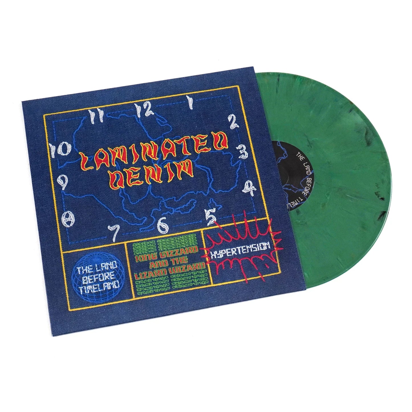 King Gizzard and the Lizard Wizard- Laminated Denim (Lucky Rainbow Edition) (DAMAGED) { vinyl }