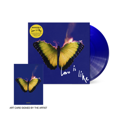 Maroon 5- Love Is Like (Indie Exclusive Vinyl) (Blue Vinyl, Signed Insert) (SEAM SPLIT) (DAMAGED) { vinyl }