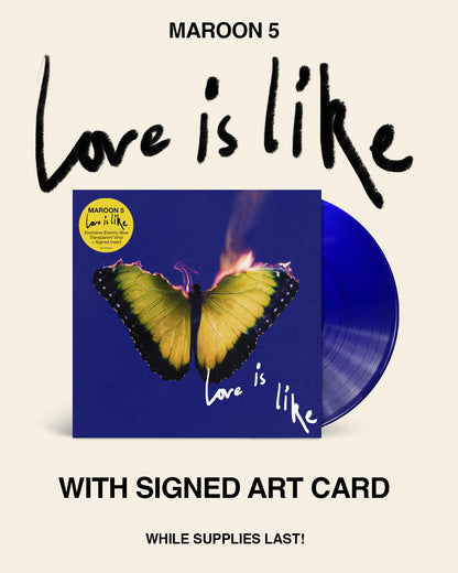 Maroon 5- Love Is Like (Indie Exclusive Vinyl) (Blue Vinyl, Signed Insert) (SEAM SPLIT) (DAMAGED) { vinyl }
