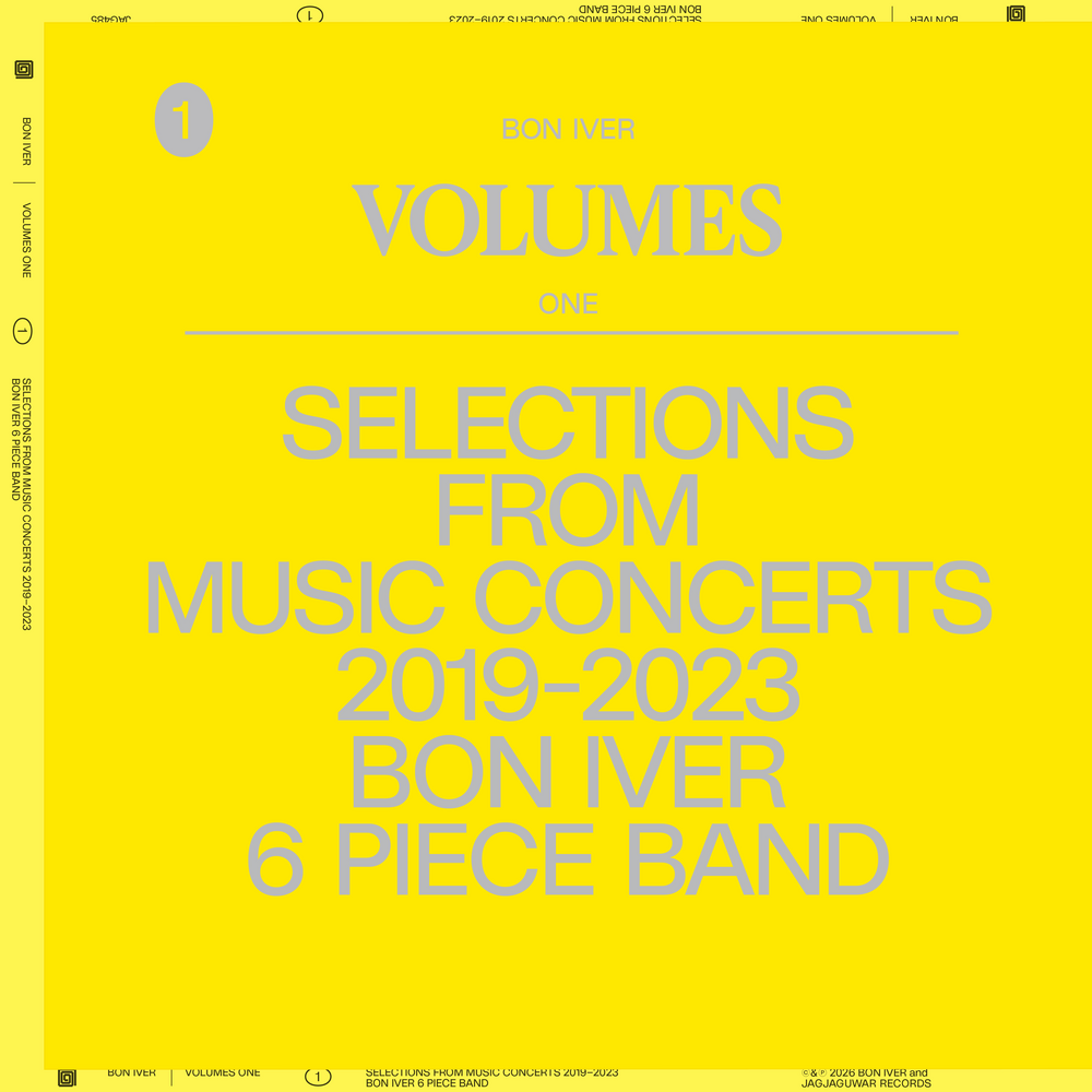 Bon Iver- VOLUMES: ONE "SELECTIONS FROM MUSIC CONCERTS 2019-2023 BON IVER 6 PIECE BAND { vinyl }
