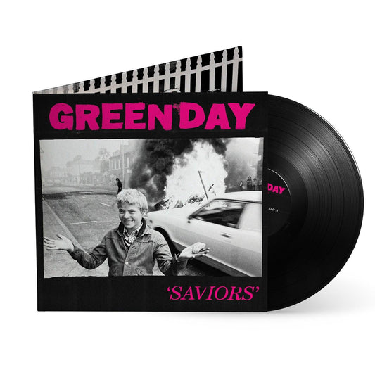 Green Day- Saviors (Deluxe 180g Vinyl w/ Gatefold Embossed Jacket & Poster) { vinyl }